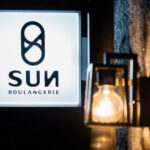 ブーランジェリーサン BOULANGERIE SUN パン屋　店舗デザイン ロゴデザイン　デザイン ロゴ　看板